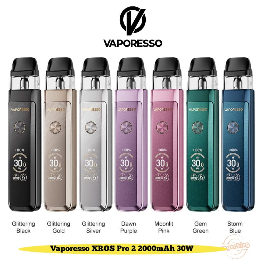 Vaporesso Xros Pro 2 Vape Pod Kit 30W, Built in 2000mAh Mega Battery, Compatible with XROS Pods, Fast Charge, 2ML, No Nicotine, including 2 free pods.